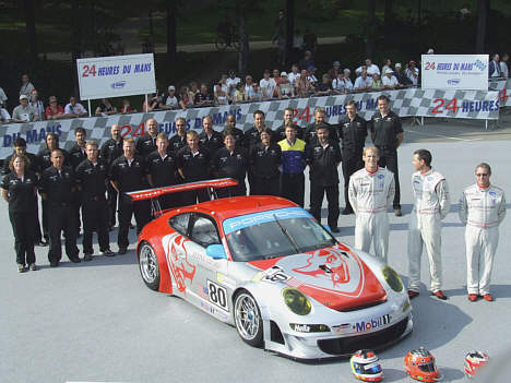 En klassiker både på Le Mans og i ALMS serien er Porsche 997 GT3 RSR raceren fra Flying Lizard Motorsport.
(Foto: Claude Foubert - Endurance-Info.com)